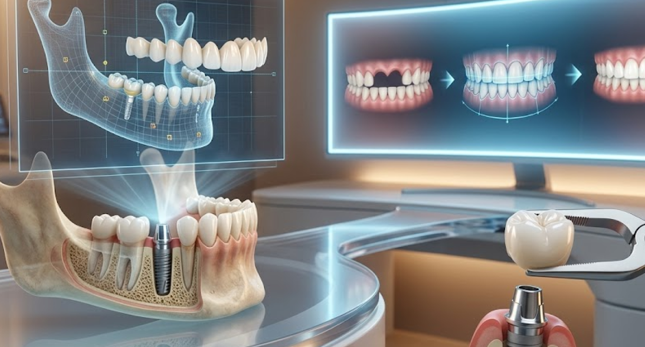 الحل الحديث للأسنان المفقودة: تقنية الزرعات وتصميم الابتسامة الرقمية